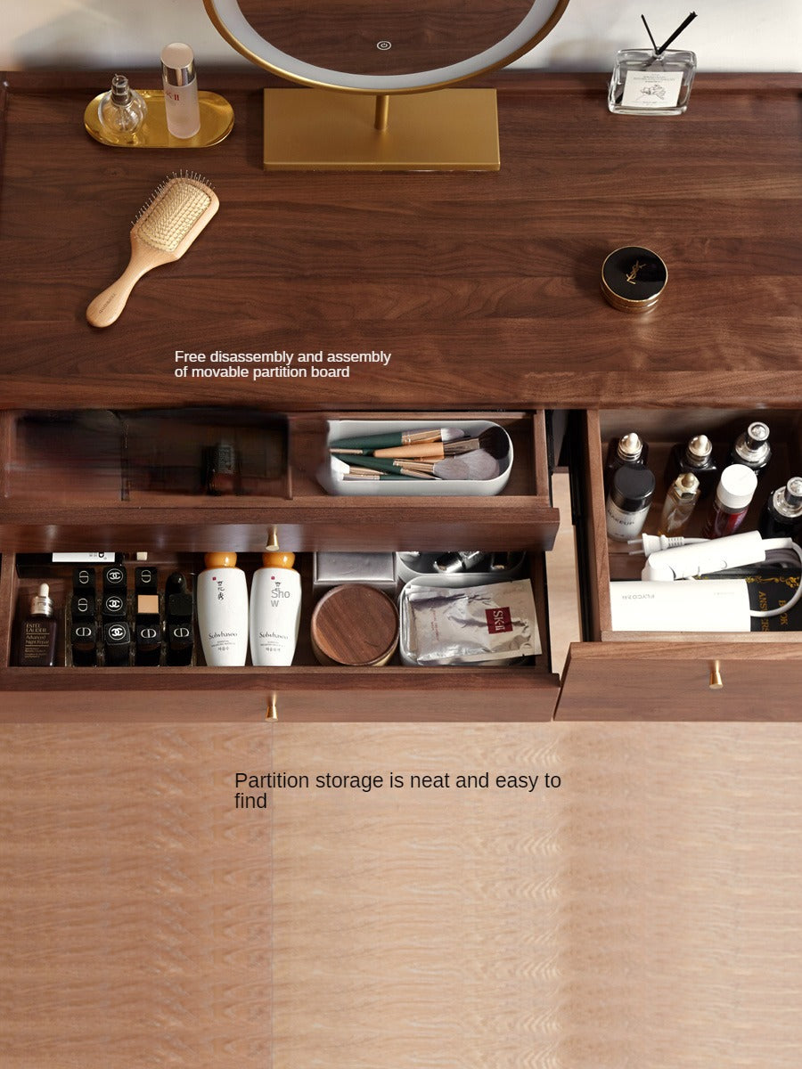 Black Walnut , Ash solid wood Dressing table: