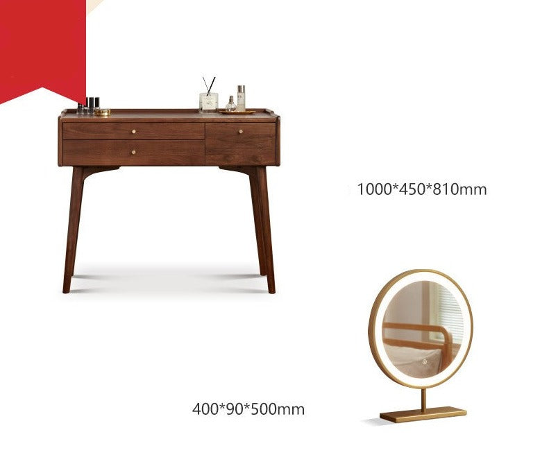 Black Walnut , Ash solid wood Dressing table: