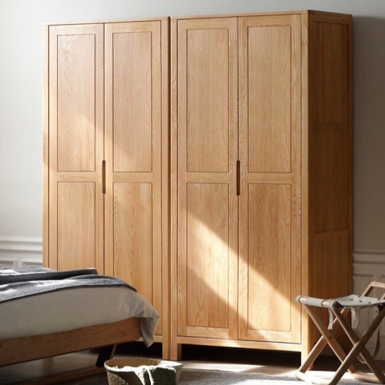 Oak solid wood combined Wardrobe: