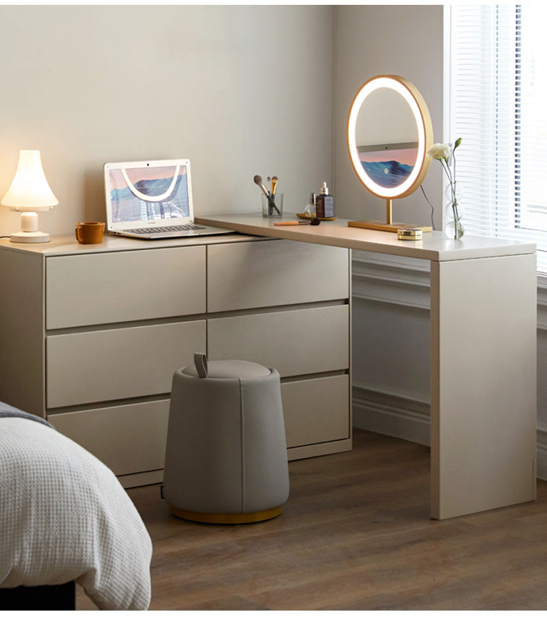 white christmas dresses KAROL Modern Corner Dressing Table Set – Modern Space Living main image 1