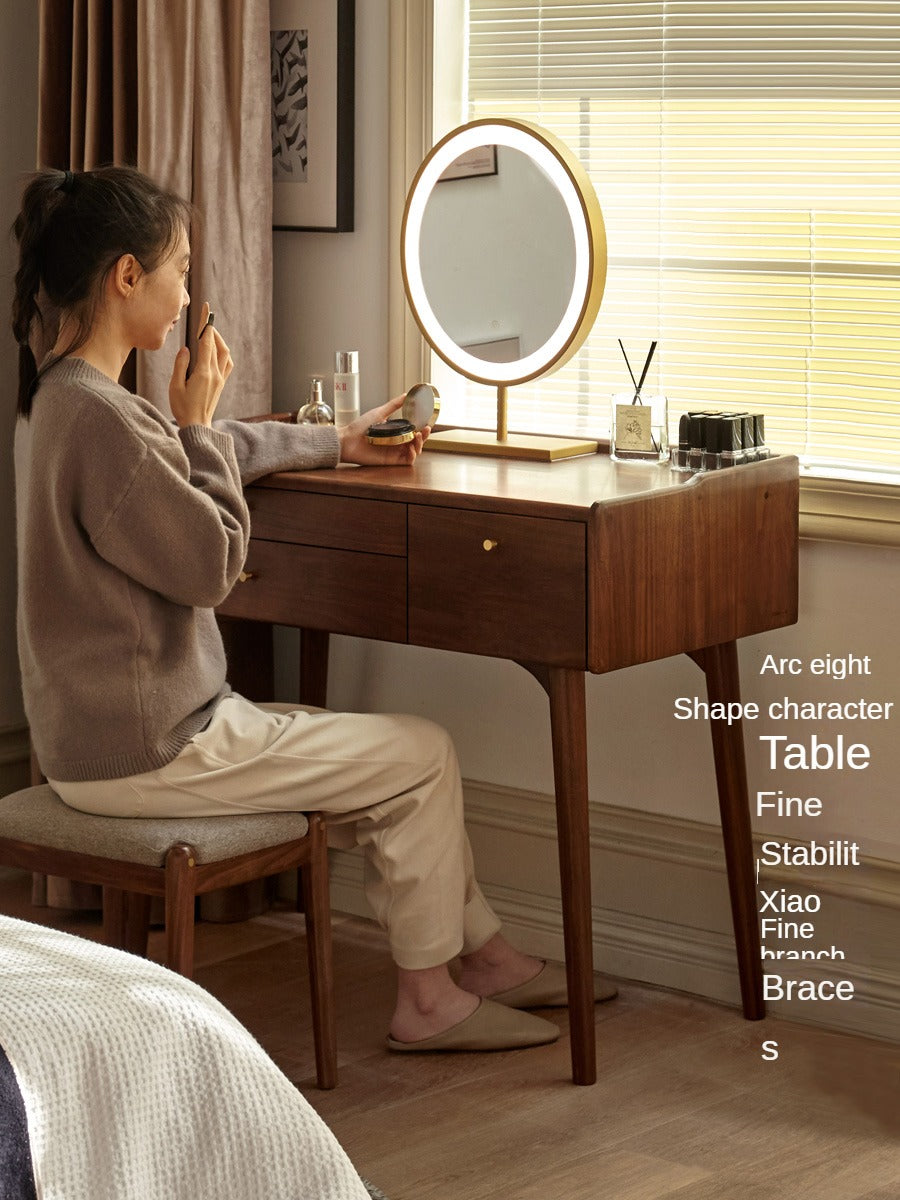 Black Walnut , Ash solid wood Dressing table:
