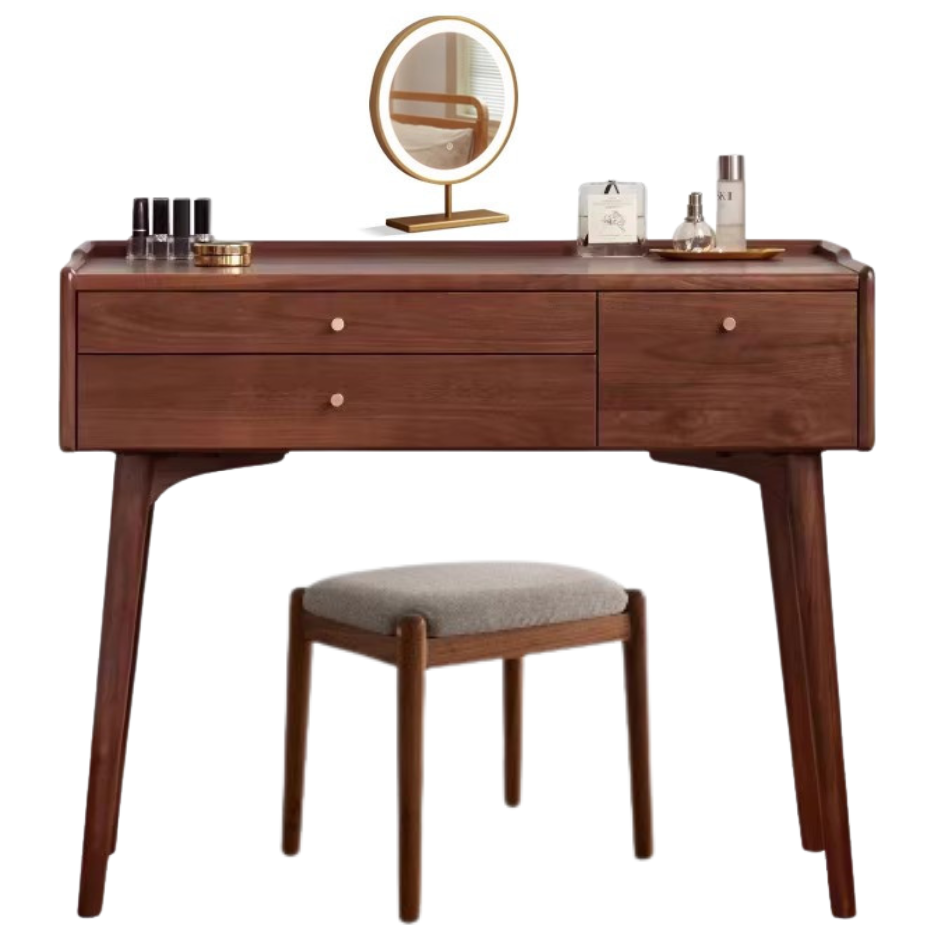 Black Walnut , Ash solid wood Dressing table: