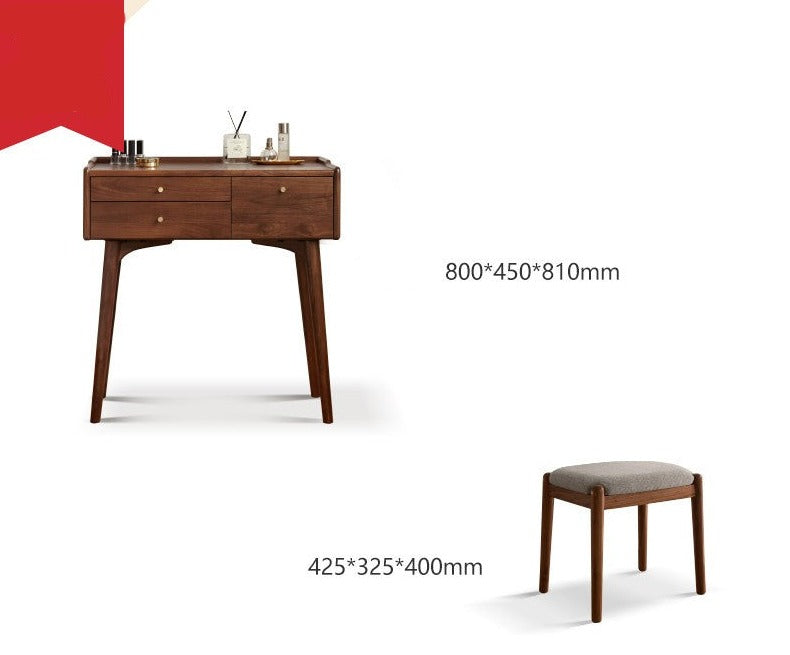 Black Walnut , Ash solid wood Dressing table: