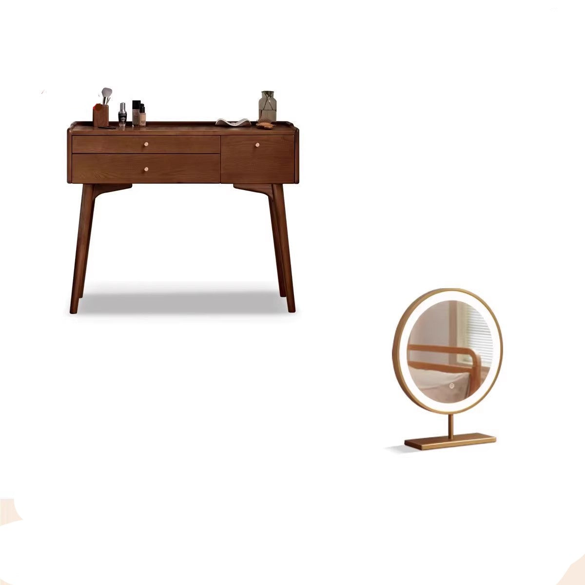 Black Walnut , Ash solid wood Dressing table: