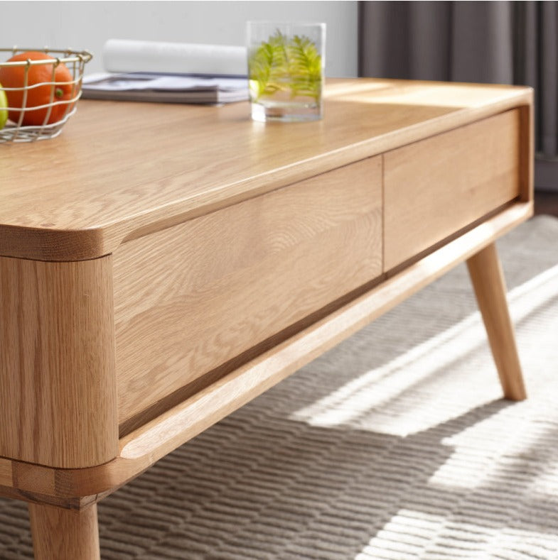 Oak solid wood Lifting Coffee Table