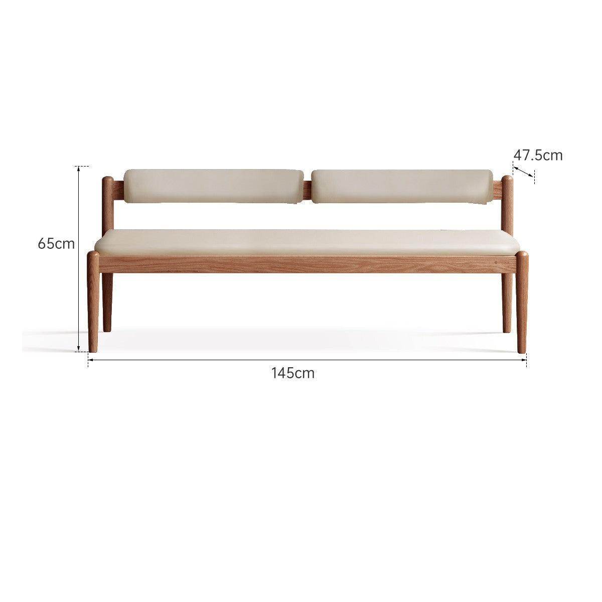 Oak solid wood Soft bench